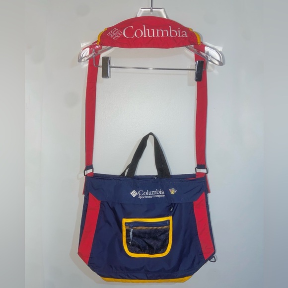 Upcycled Columbia Messenger Bag - Picture 1 of 9